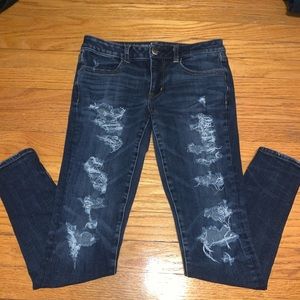 American Eagle Super Stretch Ripped Jegging